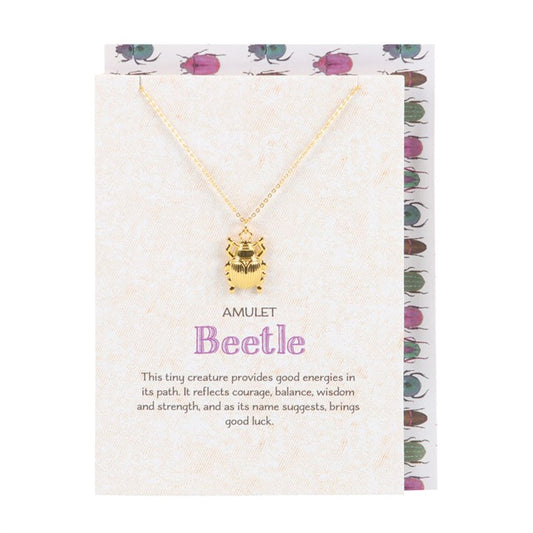 Amulet Beetle Giftcard Necklace